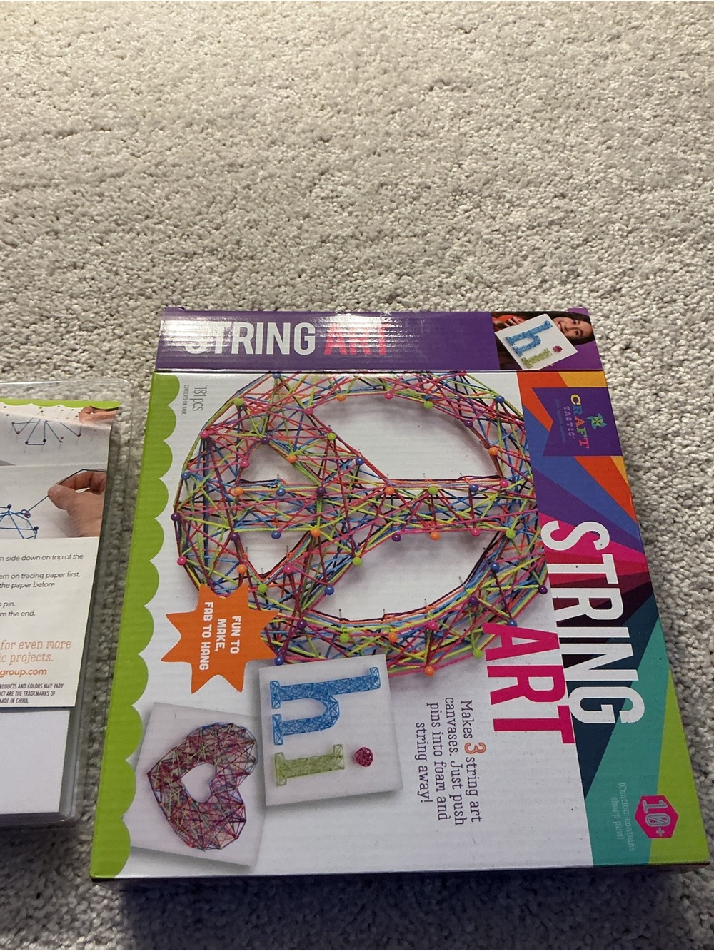 Source Unknown String Art Kit - Multicolor (purple, green, pink, blue, yellow)